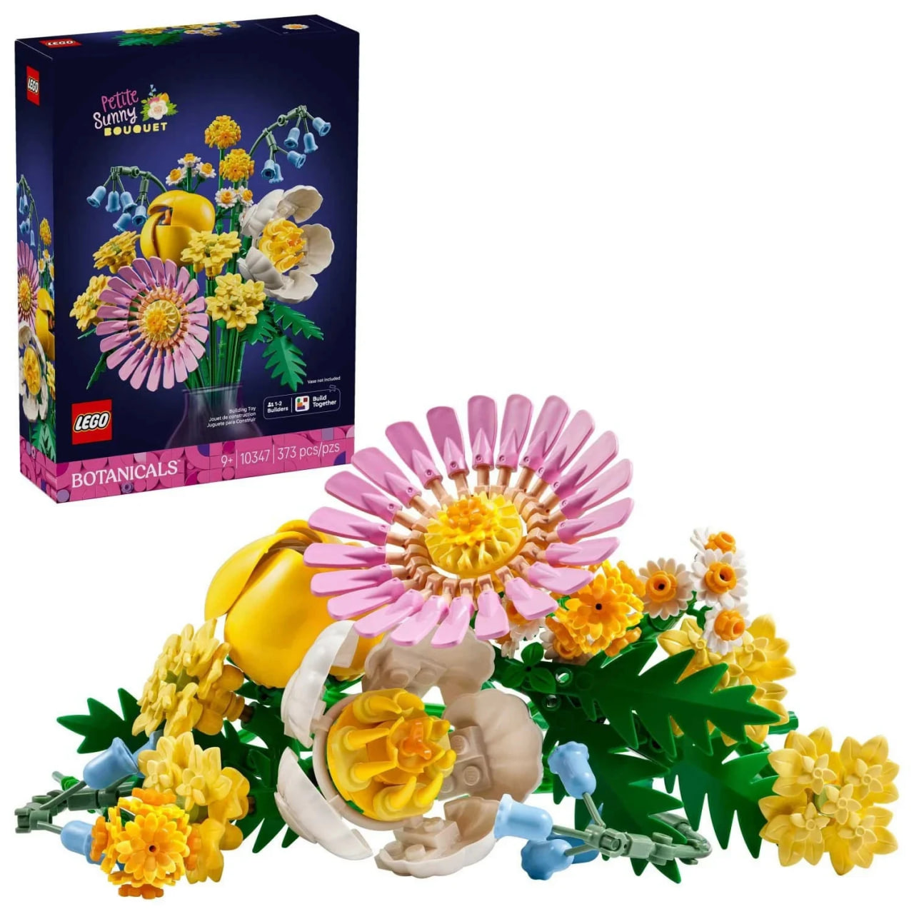 LEGO Botanicals Petite Sunny Bouquet Flower Set - DIY Floral Arrangement - Home