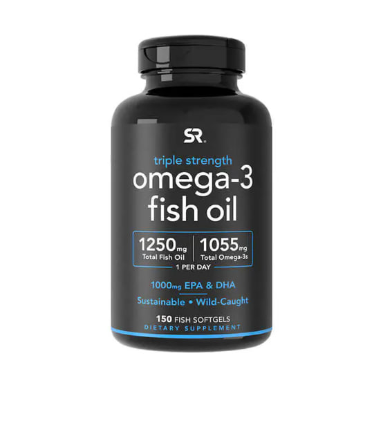 Sports Research Omega-3 Fish Oil Triple Strength 150 Softgels - FG383