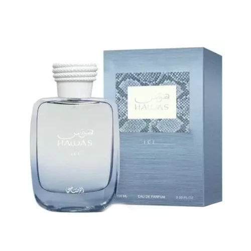 Hawas Ice For Him by Rasasi Eau De Parfum Spray 3.38 oz (AUTHENTIC)