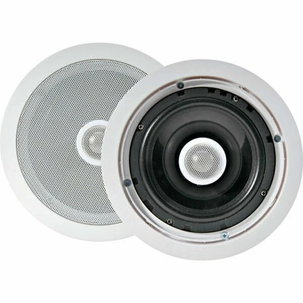 Pyle PRO 8" 300W 2Way Round Plastic Ceiling/Wall Speaker System (3 Pairs) PDIC80