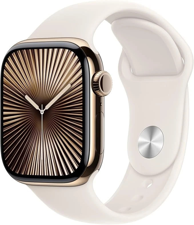 Apple Watch Series 10 42mm Gold Titanium with Starlight Band GPS + LTE Excellent