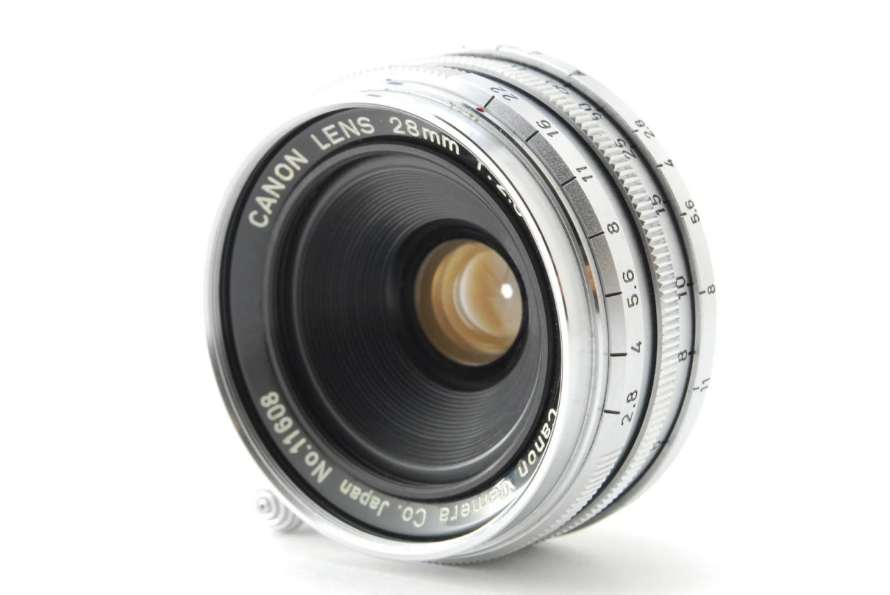 CANON 28mm f/2.8 Lens Leica L39 LTM L Screw Mount