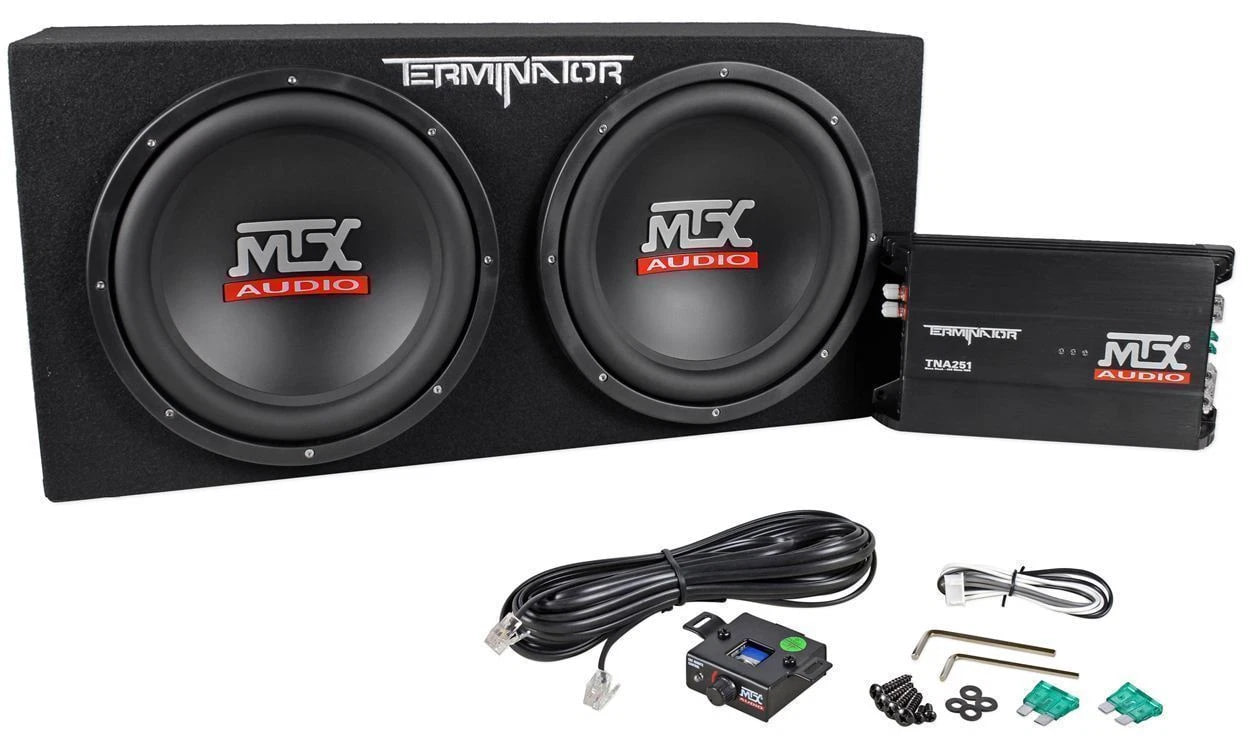 MTX TNP212D2 Terminator Dual 12 inch 400W RMS Subwoofer